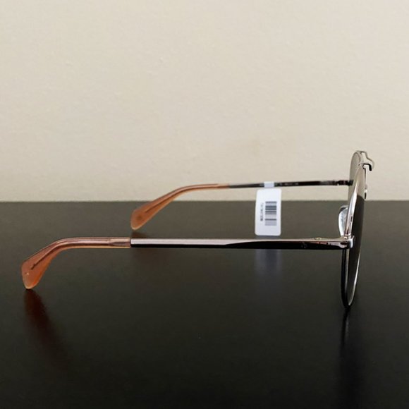 NWT Rag & Bone Women Round Sunglasses Sleek Retro Style - Picture 3 of 5